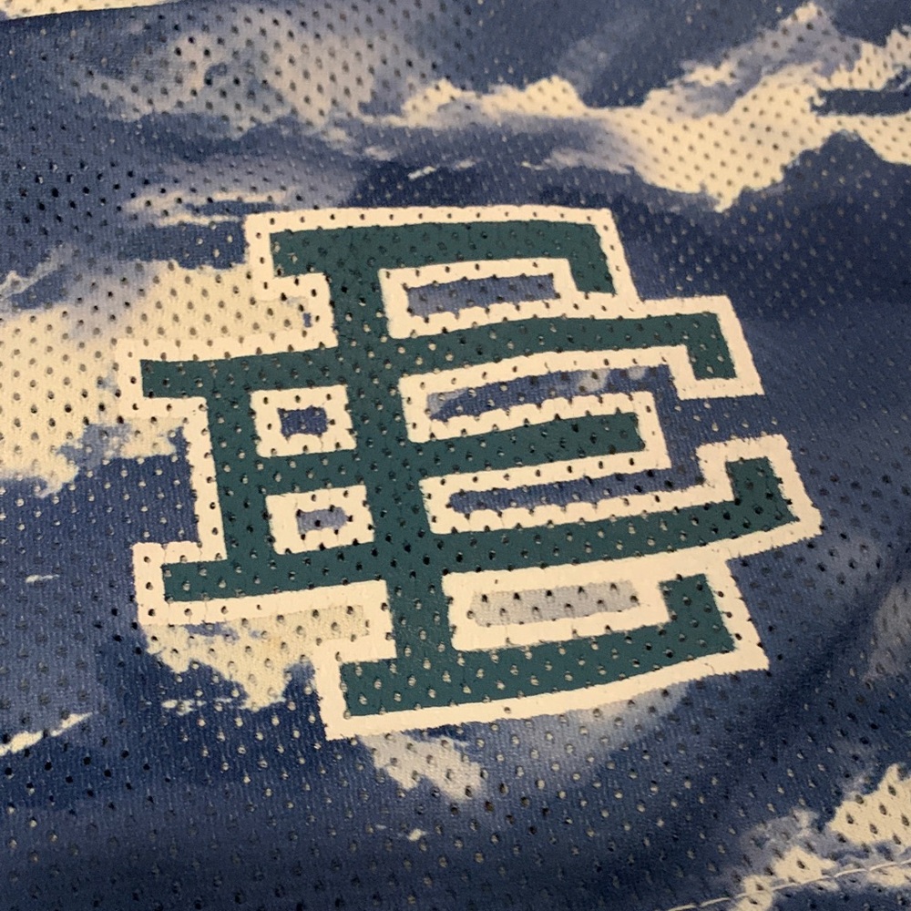 Eric Emanuel Classic Ee Blue Cloud Pattern Athlet… - image 2